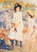 Pierre Renoir Children on the Seashore, Guernsey Spain oil painting artist